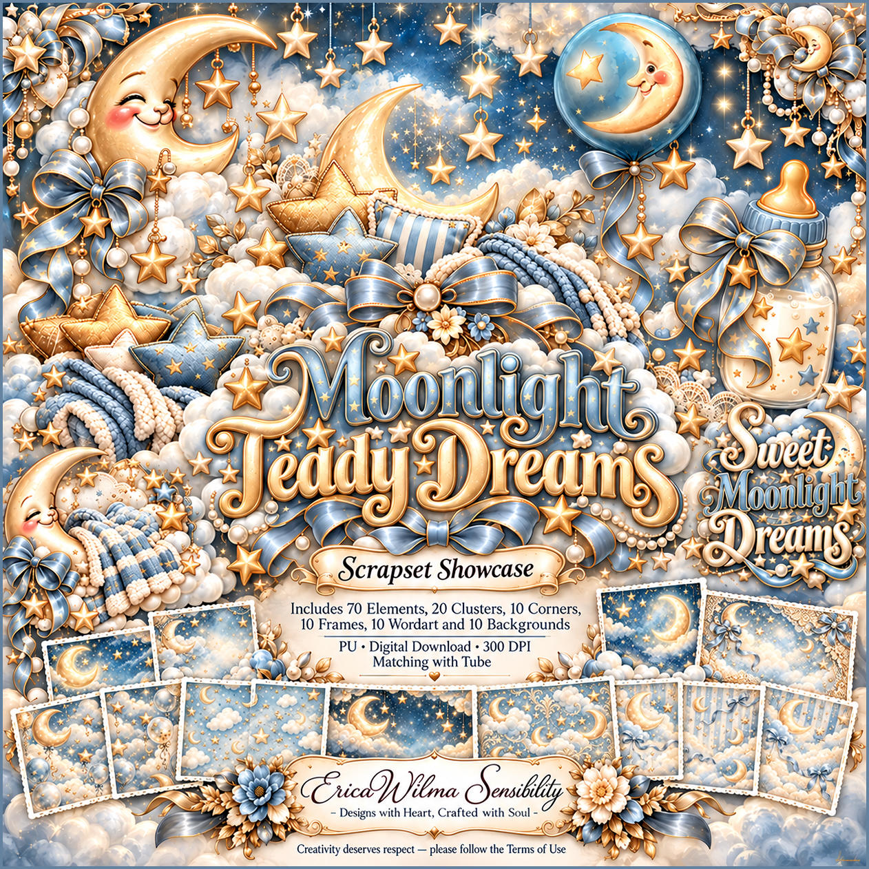 (image for) EW AI Moonlight Teddy Dreams - Scrapset 2026